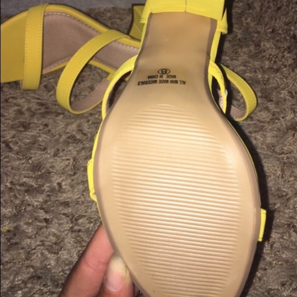 Charlotte Russe Shoes - Yellow Heels